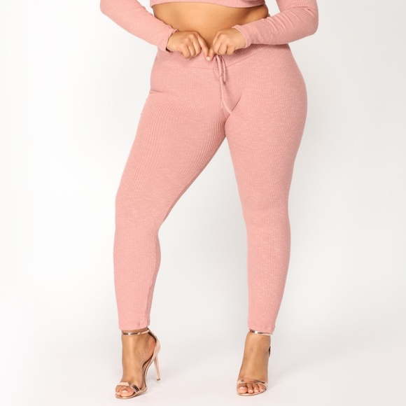 Fashion Nova Pants - Repetition Leggings - Mauve Price Firm